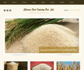 Shriramfood.com(Shriram Food Industry Pvt) Screenshot