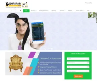 Shriraminsight.com(Open trading account with India's leading online share trading company which) Screenshot
