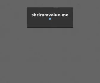 Shriramvalue.me(Shriram Value Services) Screenshot