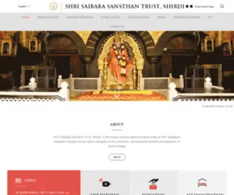 Shrisaibabasansthan.org.in(Shri Saibaba Sansthan Trust) Screenshot