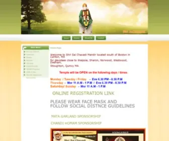 Shrisaichavadi.com(Shri Sai Chavadi) Screenshot