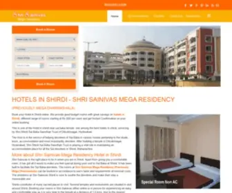 Shrisainivas.com(Hotel in shirdi) Screenshot