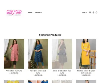 Shrishaboutique.com(Shrisha) Screenshot