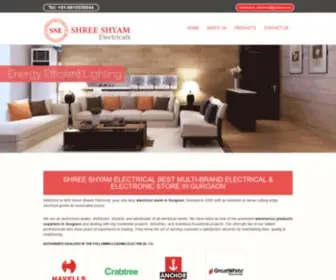 Shrishyamelectrical.com(Electrical company) Screenshot