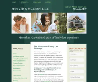 Shrivermclean.com(The Woodlands Family Lawyer) Screenshot