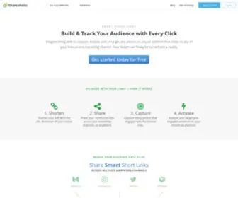 SHRLC.com(Build & Track Your Audience with Every Share) Screenshot
