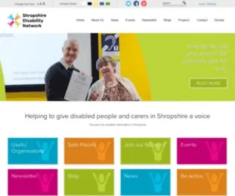 Shropshiredisability.net(Shropshire Disability Network) Screenshot