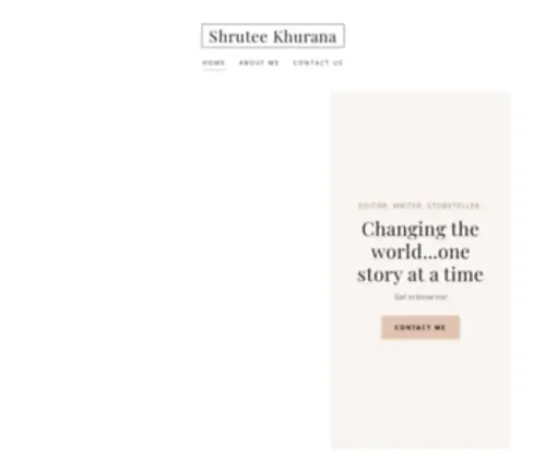 Shrutee.in(Shrutee Khurana) Screenshot