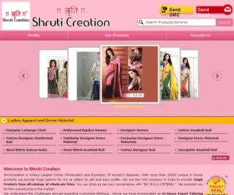 Shruticreation.co.in(Celebrity Designer Dress Material) Screenshot