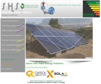 SHS-PT.com(About SHS Solar Solutions) Screenshot