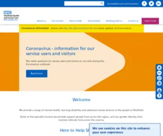 SHSC.nhs.uk(Sheffield Health and Social Care) Screenshot