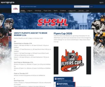 SHSHL.org(Suburban High School Hockey League) Screenshot