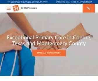 Shsuphysicians.com(SHSU Physicians' Pediatrics & Osteopathic Medicine in Conroe) Screenshot