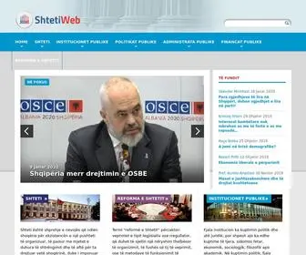 Shtetiweb.org(Institucionet Publike) Screenshot
