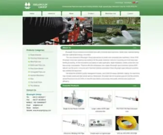 Shuanglingroup.com(Shuanglin Pipe extrusion line for PE) Screenshot