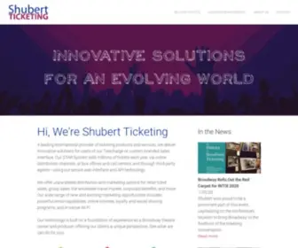 Shubertticketing.com(Shubert Ticketing) Screenshot