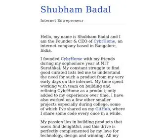 Shubhambadal.com(Shubham Badal) Screenshot