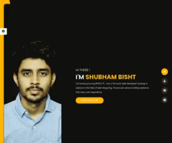 Shubhambisht.com(Personal Portfolio) Screenshot