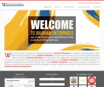 Shubhamenterprises.org(A Complete Printing Press) Screenshot