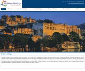 Shubhamholidays.com(Shubham Holidays) Screenshot