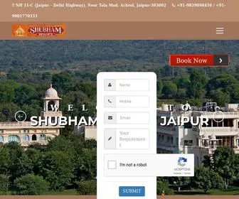 Shubhamresort.com(Best Luxury Resort in Jaipur Delhi Highway) Screenshot