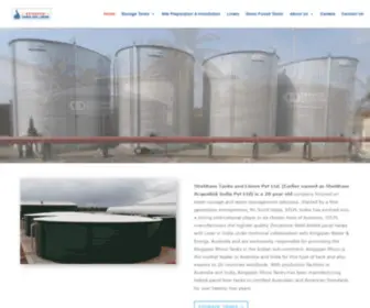 Shubhamtanks.com(Shubham Tanks and Liners) Screenshot