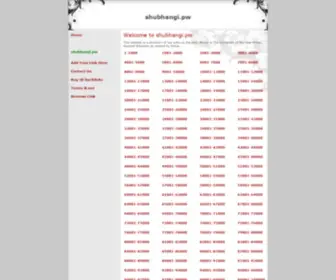 Shubhangi.pw(List of domains) Screenshot