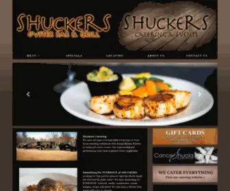 Shuckersgrill.com(Shuckers Grill & Oyster Bar) Screenshot