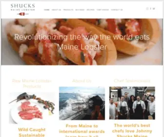 Shucksmainelobster.com(Shucks Maine Lobster) Screenshot