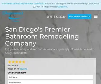 Shugarmansbath.com(San Diego Bathroom Remodeling Experts) Screenshot