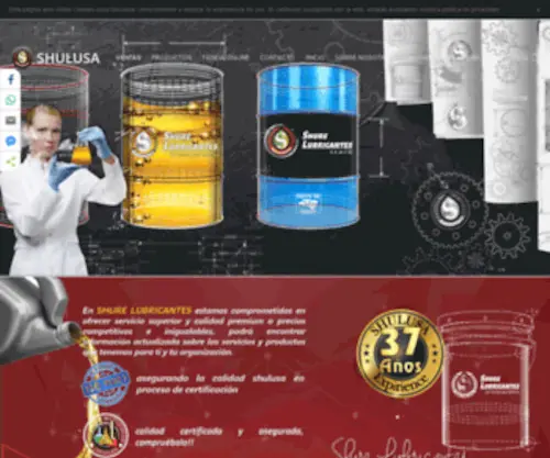 Shulusa.com(Shure lubricantes) Screenshot