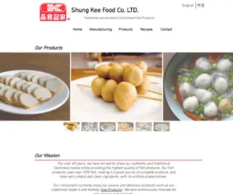 Shungkeefood.com(Shungkee Chinese) Screenshot