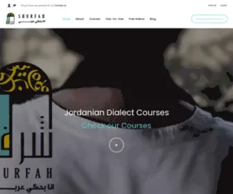 Shurfah.com(A Jordanian educational initiative) Screenshot