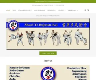 Shuritebujutsu.com(Shuri-te Bujutsu-Kai) Screenshot