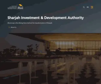 Shurooq.gov.ae(Sharjah Investment and Development Authority) Screenshot