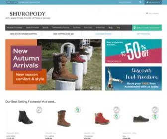 Shuropody.com(Comfortable Shoes) Screenshot