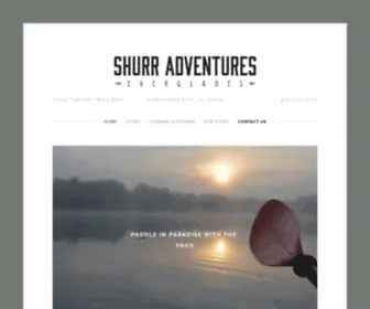 Shurradventures.com(Everglades Kayak Tours Shurr Adventures) Screenshot