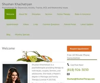 Shushantherapy.com(Therapy for individuals) Screenshot