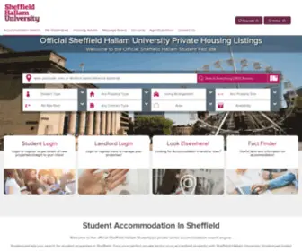 Shustudenthousing.co.uk(Student accommodation in Sheffield) Screenshot