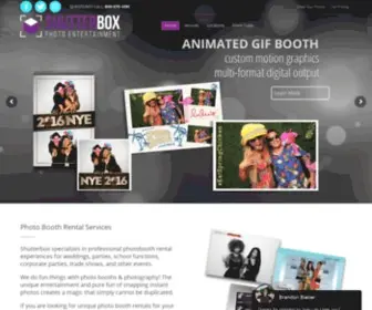 Shutterboxphotobooth.com(Photo Booth Rental Chicago) Screenshot