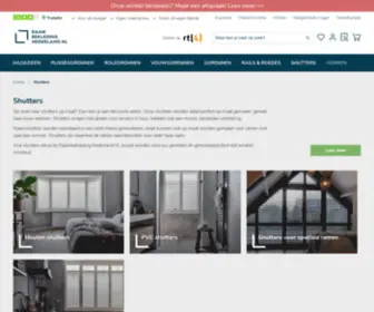 Shuttercenter.nl(Shutters op maat) Screenshot