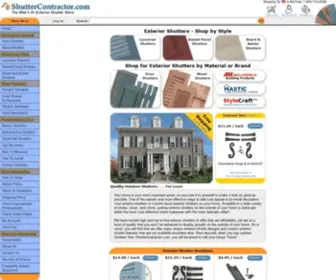 Shuttercontractor.com(Exterior Shutters) Screenshot
