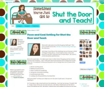 Shutthedoorandteach.com(Shut the Door and Teach) Screenshot