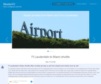 Shuttle411.com(Ft Lauderdale to Miami shuttle) Screenshot