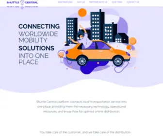 Shuttlecentral.com(Connecting mobility parters allowing travelers to move easier around the World) Screenshot