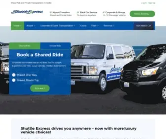 Shuttleexpress.com(Shuttle Express & SEA Black Car) Screenshot