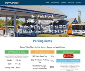 Shuttlepark2.com(SeaTac Airport Parking) Screenshot