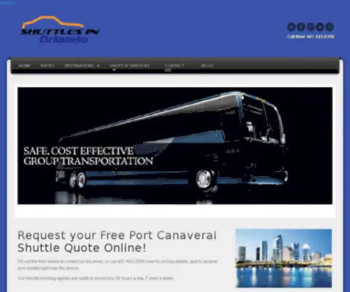 Shuttlesinorlando.com(Orlando shuttle) Screenshot