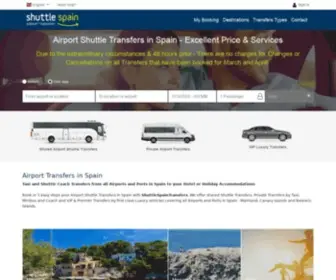 Shuttlespaintransfers.com(Airport transfers spain) Screenshot