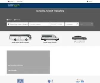 Shuttletenerife.com(Web Shuttle) Screenshot